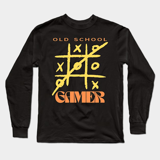 Old School Gamer Long Sleeve T-Shirt by KreativPix